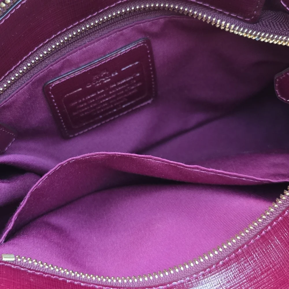 COACH F32829 Peyton Leather Mini Carryall Satchel
